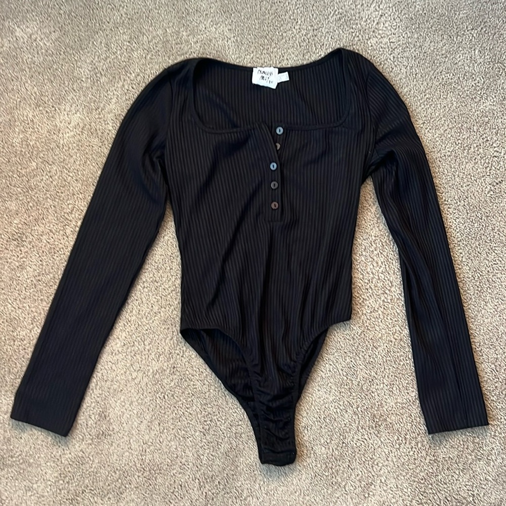 Princess Polly Ribbed Square Neck Bodysuit